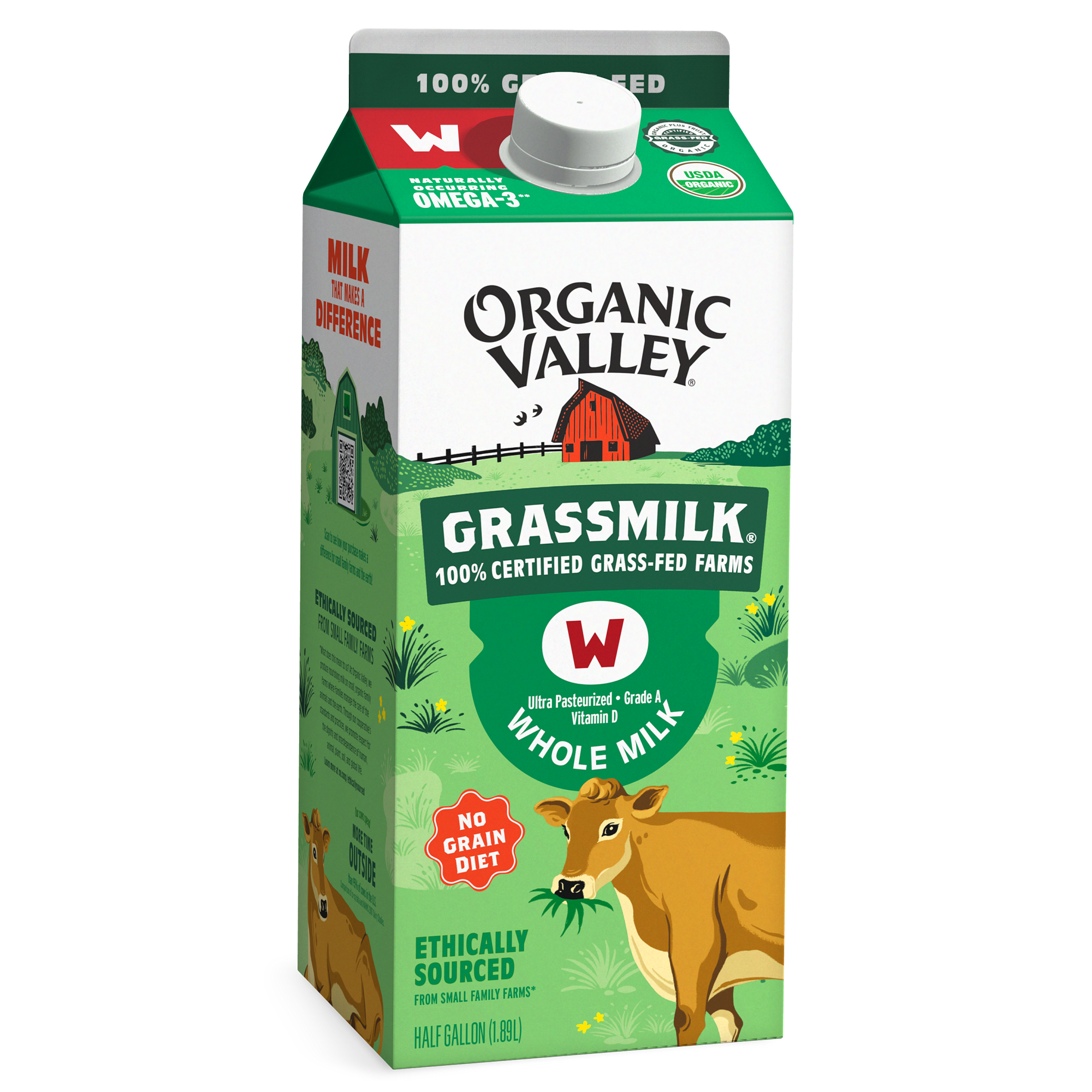 Jersey Organic Full Cream Milk, Packaging Type: Packet