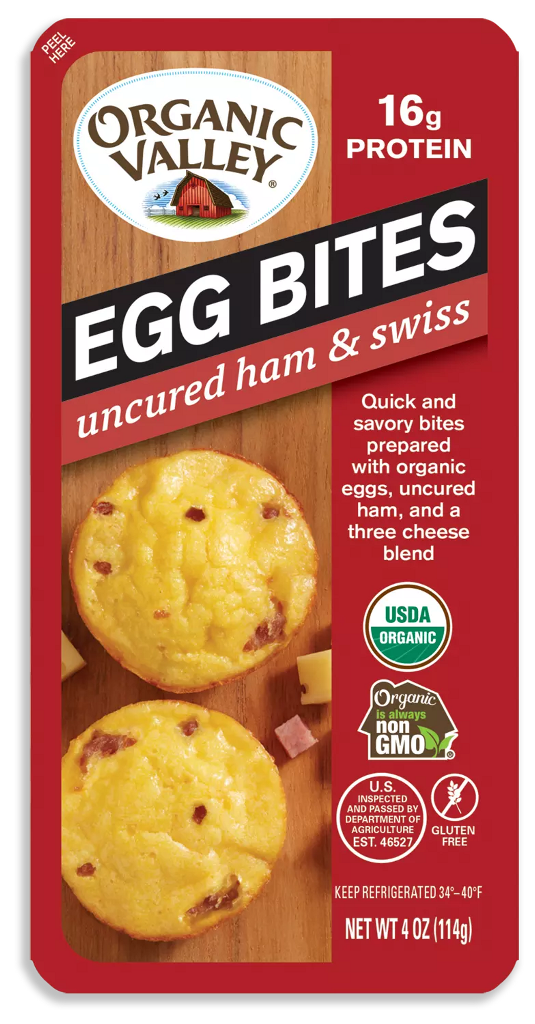 Uncured Ham + Swiss - Sous Vide Egg Bites